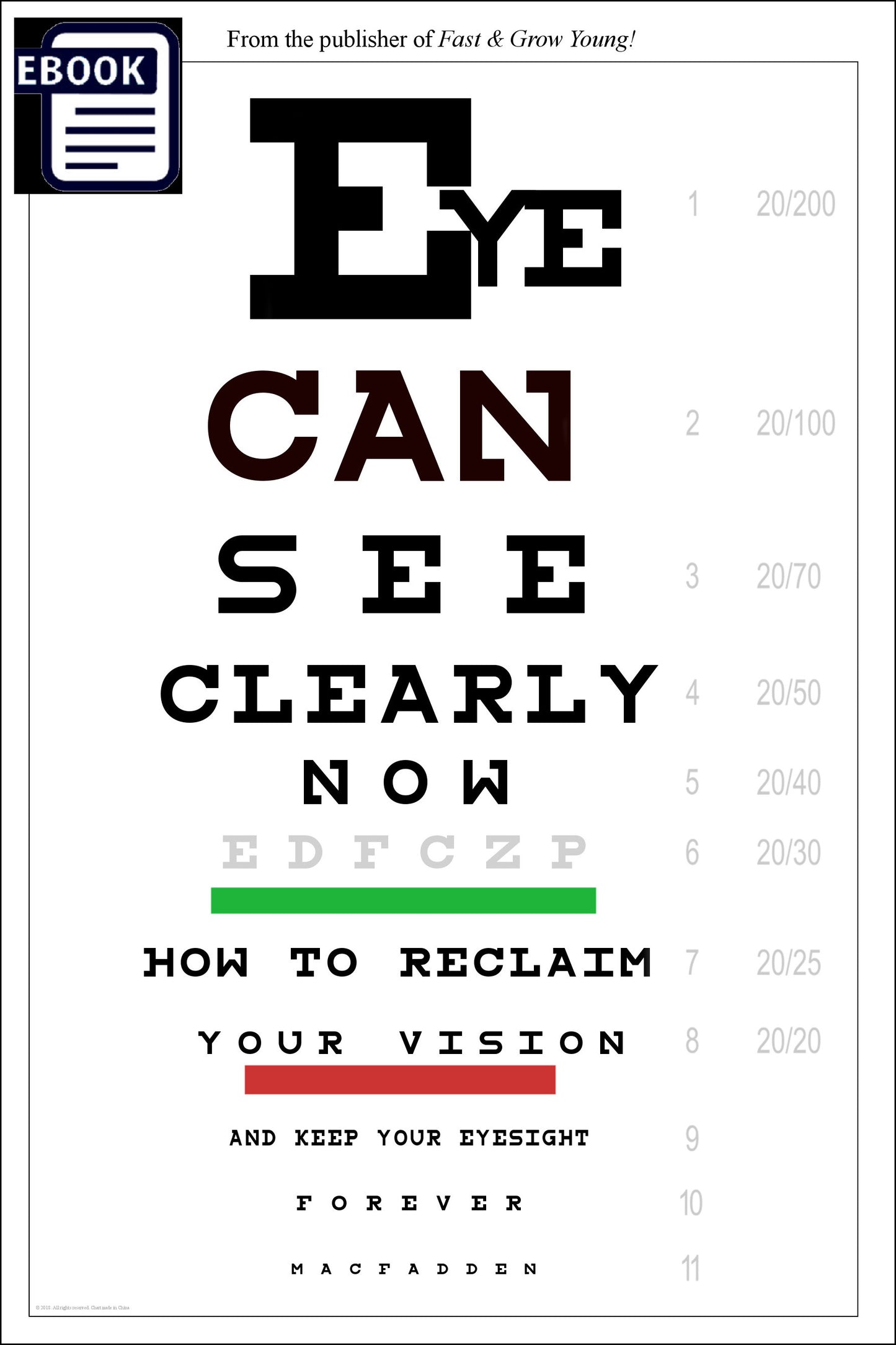 Eye Can See Clearly Now: How to reclaim your vision and keep your eyesight forever *aka New Sight for Sore Eyes