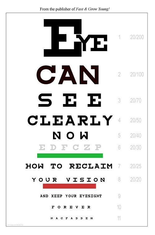 Eye Can See Clearly Now: How to reclaim your vision and keep your eyesight forever *aka New Sight for Sore Eyes